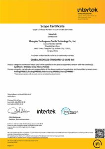 GRS Recycling Certification