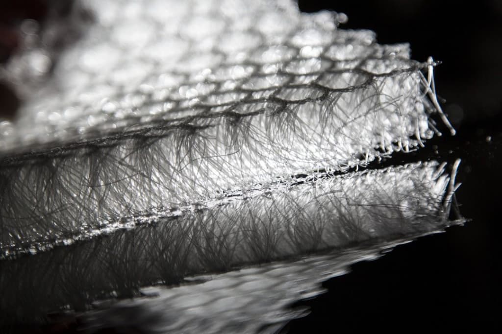 3D Spacer Mesh cross-section diagram