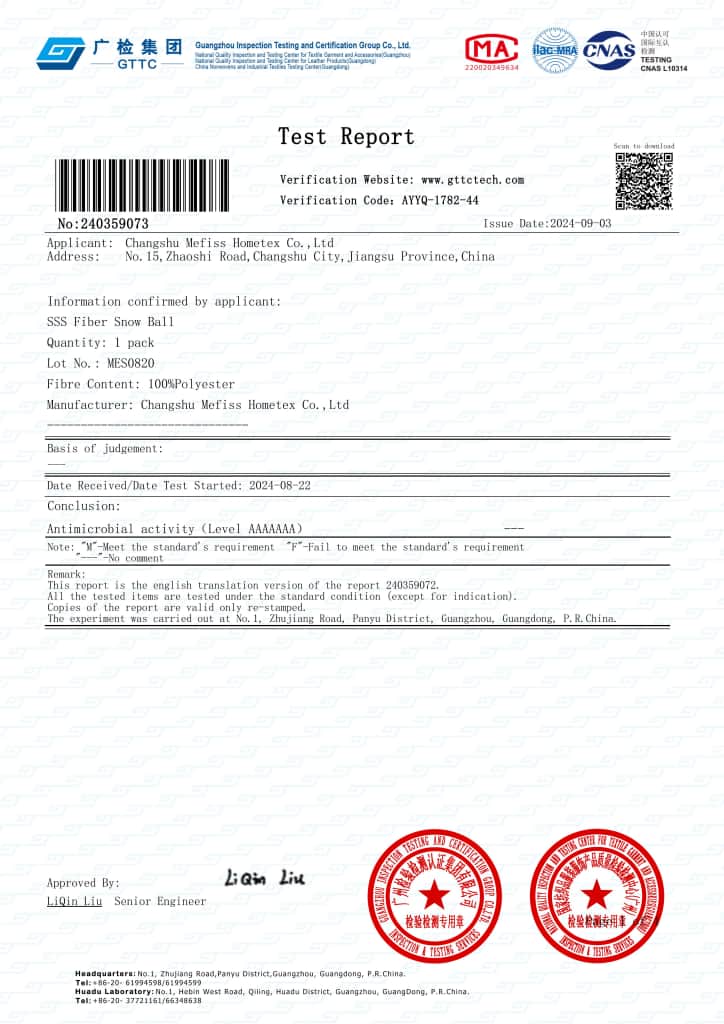 160 Wash Antibacterial Testing