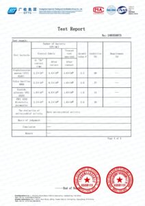 Antibacterial Performance Testing