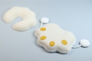 airflow loofah Silicone Foam Baby Head Pillow