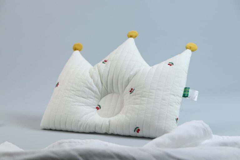 Quilted Crown Baby Head Pillow