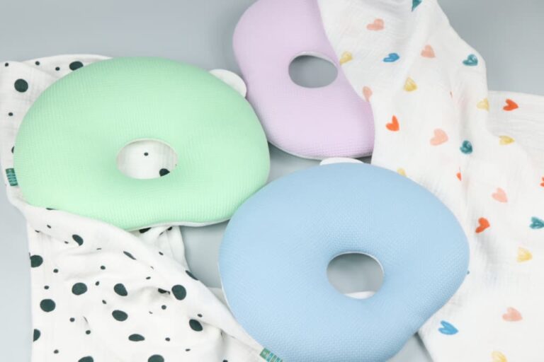 Breathable Donut Newborn Head Shaping Pillow