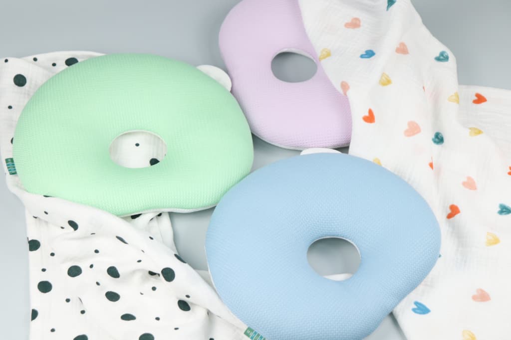 Breathable Donut Newborn Head Shaping Pillow