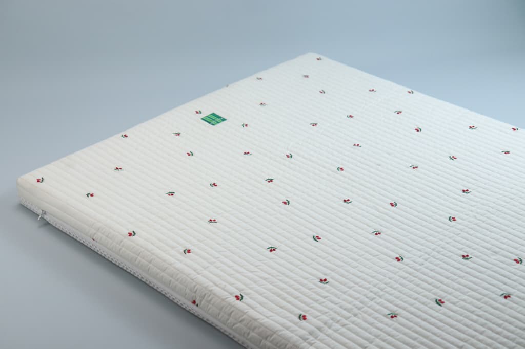 Cherry Embroidery with Fine Quilting