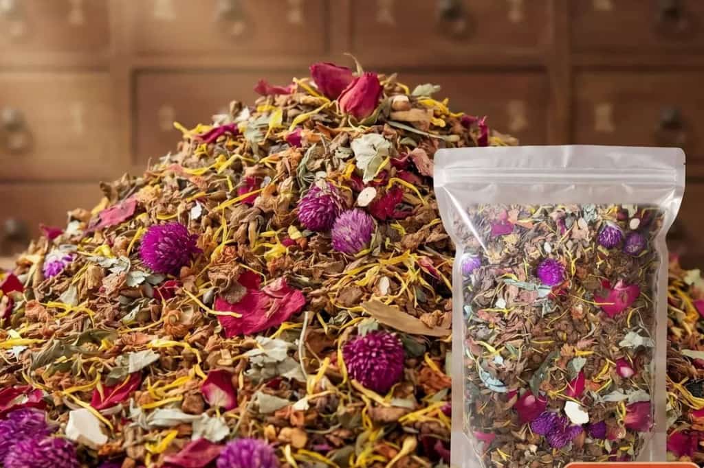 Chinese herbal filling